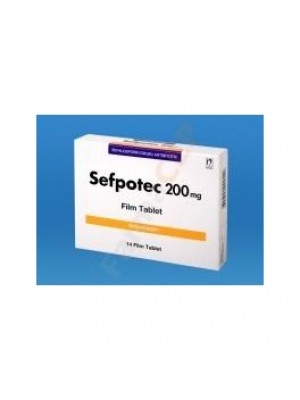 SEFPOTEC 200 mg. 10 tablets