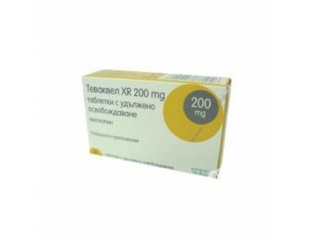 TEVAQUEL XR 200mg. 30 tablets