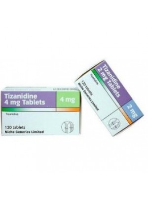 Tizanidine 4 mg. 50 tablets