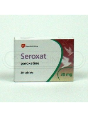 Seroxat 30 mg. 30 tablets