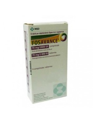 FOSAVANCE table. 70 mg. / 2800 UI 4 .table