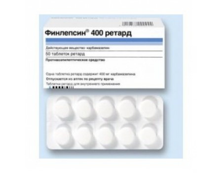 FINLEPSIN retard 400 mg. 50 tablets