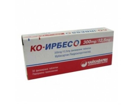 Co-IRBESO table. 300 mg. / 12.5 mg. 30 table