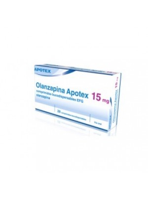 Olanzapina 15 mg. 28 tablets