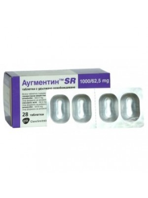 Augmentin SR table. 1 gr 28 table