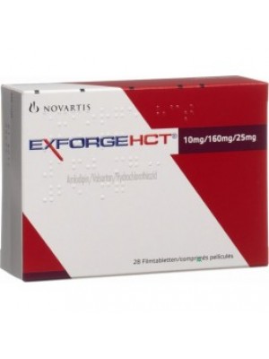 EXFORGE 10 mg. / 160 mg. 28 tablets
