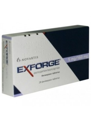 EXFORGE 5 mg. / 160 mg. 28 tablets