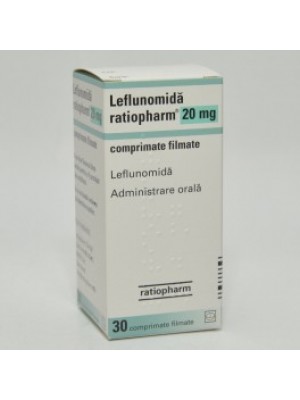 Leflunomide 20 mg. 30 tablets
