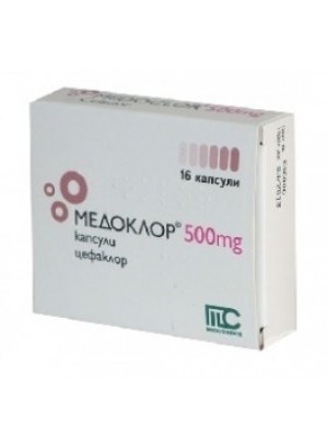 MEDOCLOR 500 mg. 16 capsules