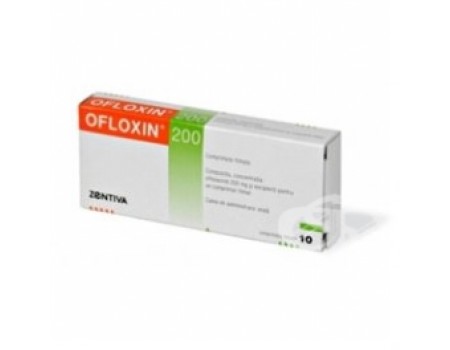 OFLOXIN 200 mg. 10 tablets