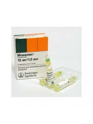 MOVALIS 15 mg. / 1.5 ml. 3 ampoules