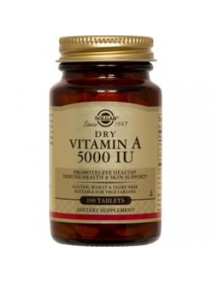 Vitamin A 5,000 IU. 100 tablets