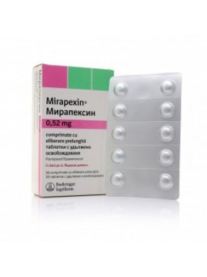 MIRAPEXIN 0.52 mg. 30 tablets
