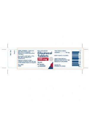 Cilostazol Sandoz 100 mg. 60 tablets