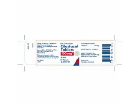 Cilostazol Sandoz 100 mg. 60 tablets