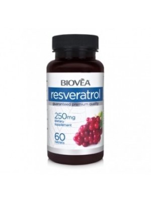 Resveratrol 250 mg. 60 tablets