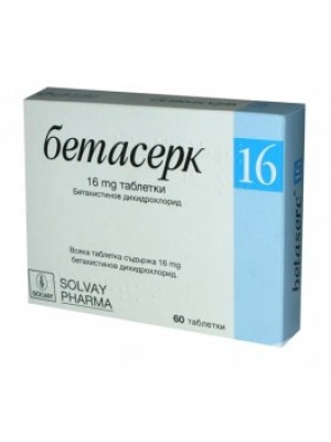 BETASERK 16 mg tablets. 60 table