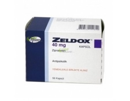 Zeldox 40 mg. 14 capsules