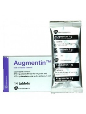 Augmentin table. 1 gr 14 table