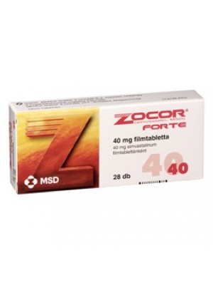 Zocor Forte 40 mg. 14 tablets