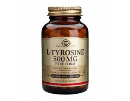L - TYROSINE 500mg. 50 capsules