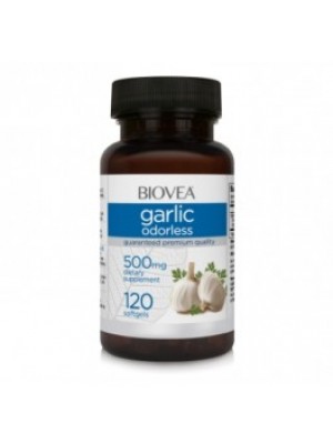 Garlic odorless 500mg. 120 capsules