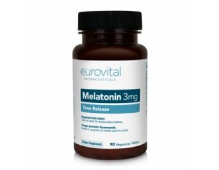 EUROVITAL MELATONIN 3mg. 90 tablets