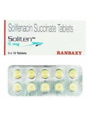 Solifenacin 5 mg. 30 tablets