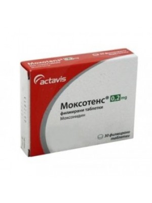 MOXOTENS 0.2 mg. 30 tablets