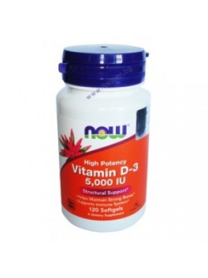 Vitamin D 5000 IU. 120 capsules