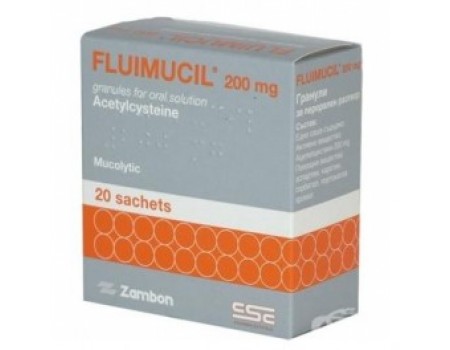 FLUIMUCIL 200 mg. 20 sachets