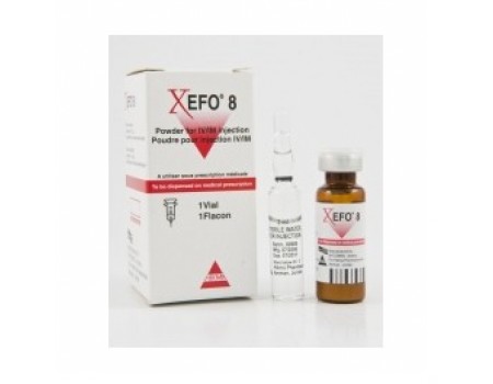 XEFO vial 8 mg. 2 ml. with solvent