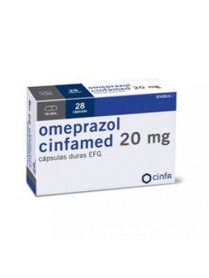 Omeprazol 20 mg. 28 capsules