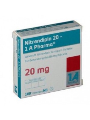 Nitrendipin 20 mg. 30 tablets