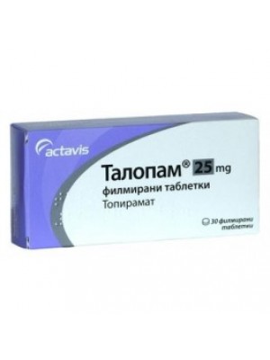 TALOPAM 25 mg. 30 tablets