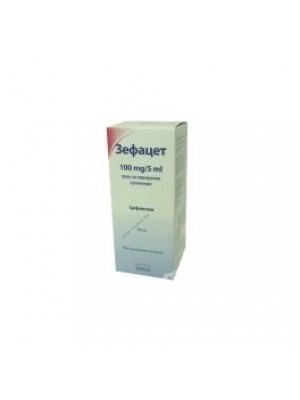 ZEFACET 100 mg. / 5 ml. 50 ml.