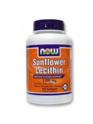 SUNFLOWER LECITHIN 1200 mg. 100 capsules