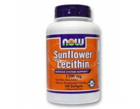 SUNFLOWER LECITHIN 1200 mg. 100 capsules