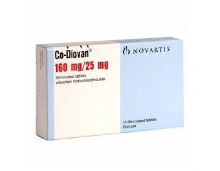 CO-DIOVAN table. Mg./25 160 mg. 14 tablets