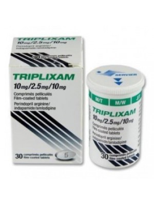 TRIPLIXAM 10 mg. 30 tablets