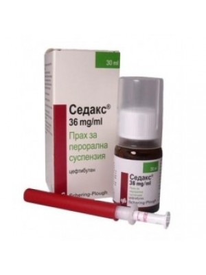 SEDAX suspension 36 mg. / 1 ml. 30 ml.