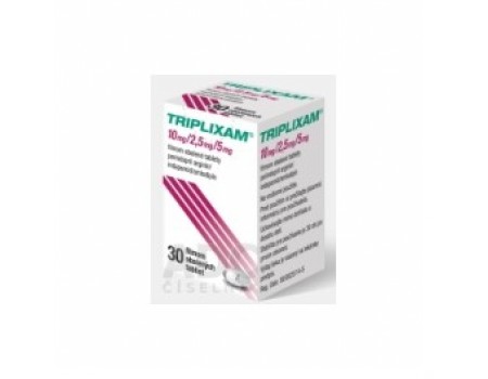 TRIPLIXAM 10 mg. / 5 mg. 30 tablets