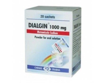 DIALGIN 1000 mg. 20 sachets