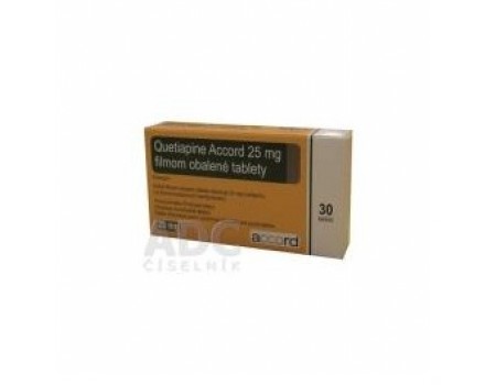 Quetiapine ACCORD 25 mg. 60 tablets