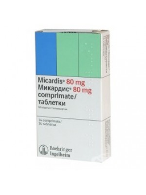 MICARDIS . 80 mg. 14 tablets