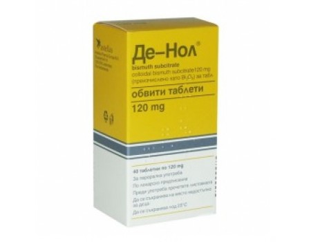 DE-NOL. 120 mg.40 tablets