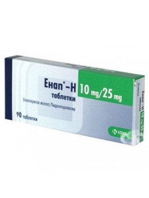 Enap. 10 mg. / 25 mg. 90 tablets