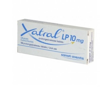 XATRAL SR. 10 mg. 10 tablets