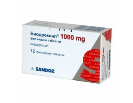 BIODROKSIL table. 1000 mg. 12 tablets
