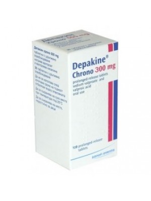 Depakine Chrono table. 300 mg. 100 tablets